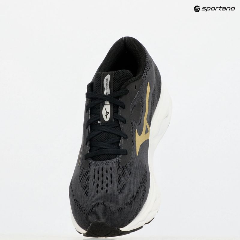 Férfi futócipő Mizuno Wave Serene ébenfa/arany halo/mizuno hófehér 9