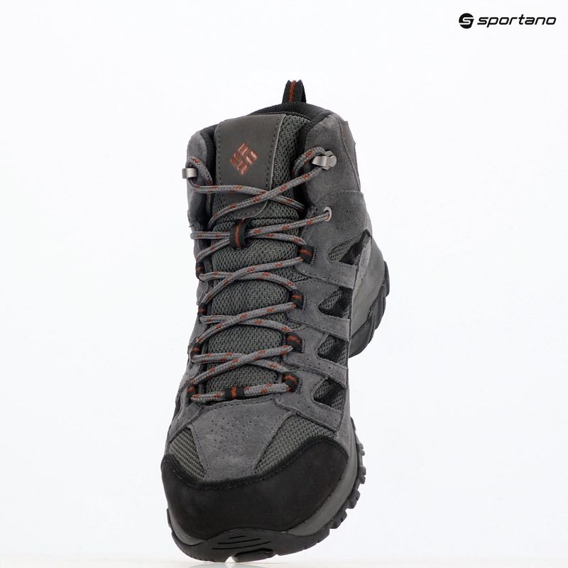 Columbia Crestwood Mid Wp V2 sötétszürke/ mély rozsda férfi túrabakancsok 9