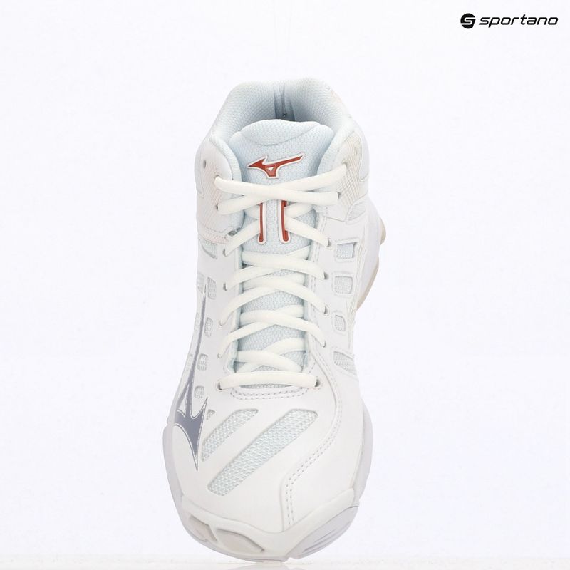 Női röplabda cipő Mizuno Wave Voltage 2 Mid white/aleutian/cloud pink 9