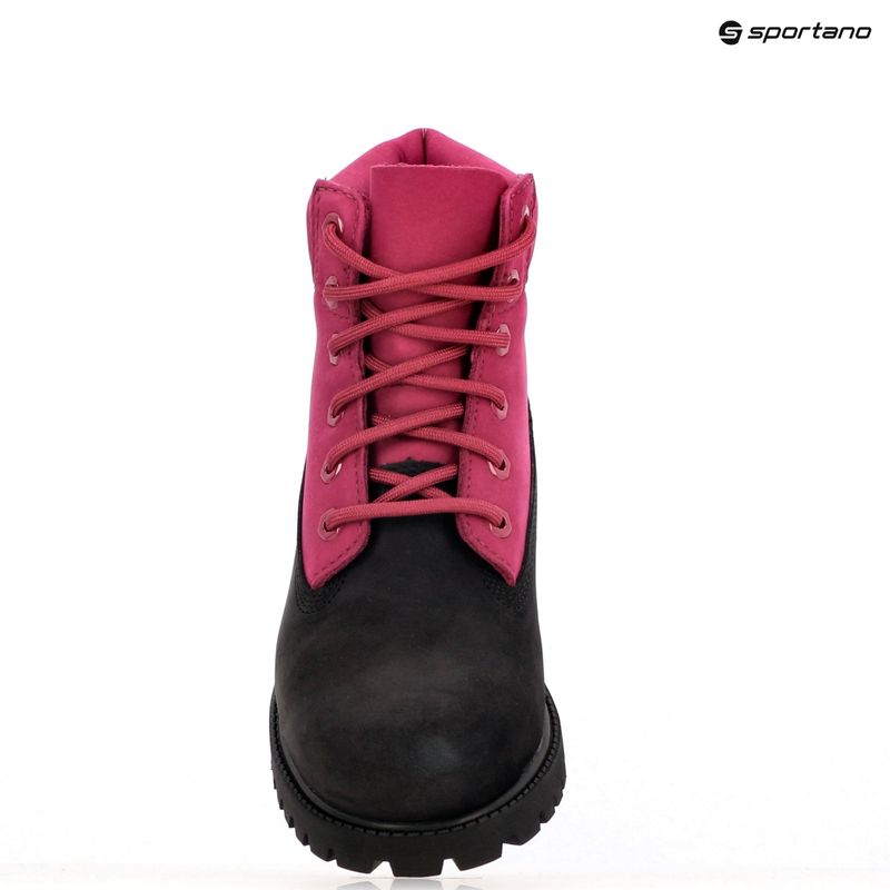 Gyerek cipő Timberland Premium 6 In Lace black nubuck/dark pink 18