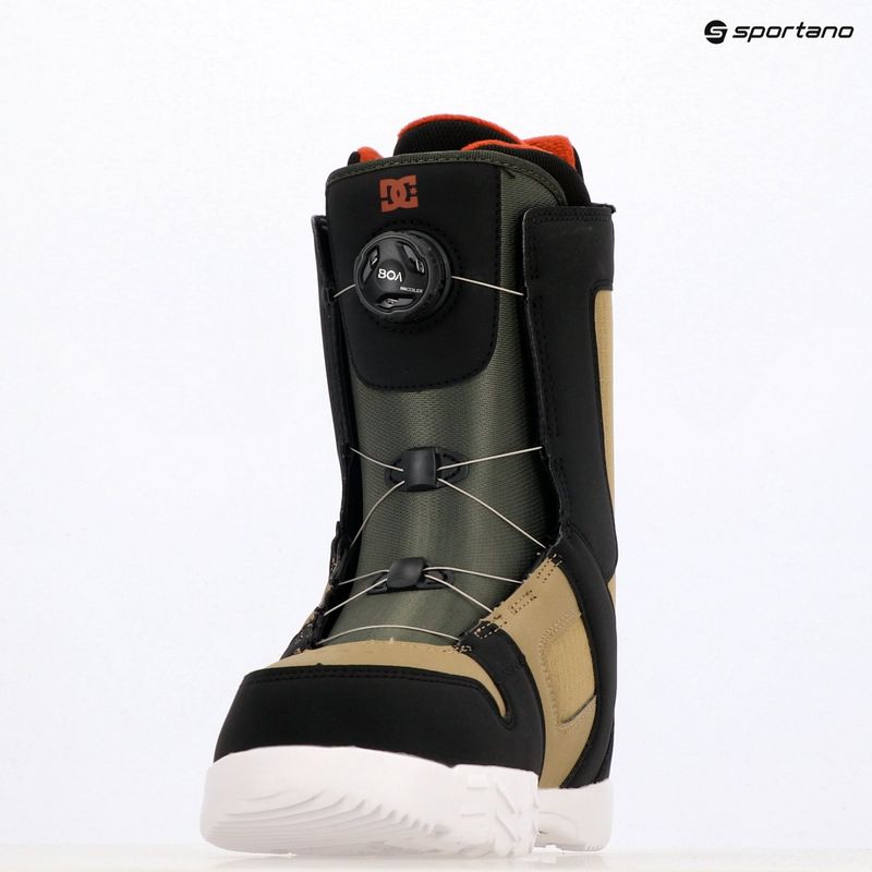 Férfi snowboard cipő DC Phase Boa brown/black/white 14