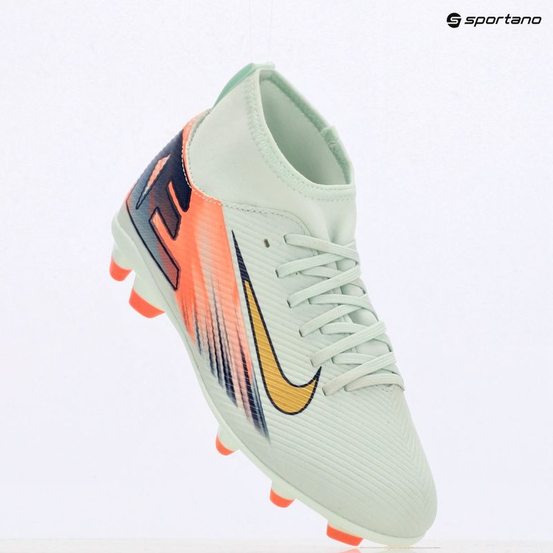 Nike Superfly 10 Club Mercurial Dream Speed FG/MG Jr gyermek labdarúgócipő alig zöld/bíbor pulzus/metál arany érme 9