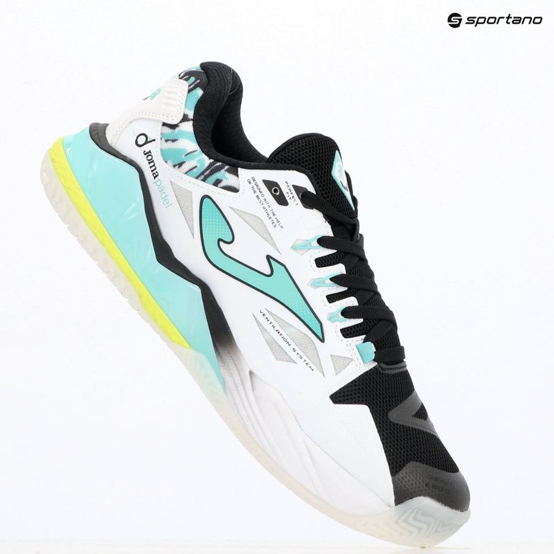 Férfi padel cipő Joma Spin OM white/ turquoise 10
