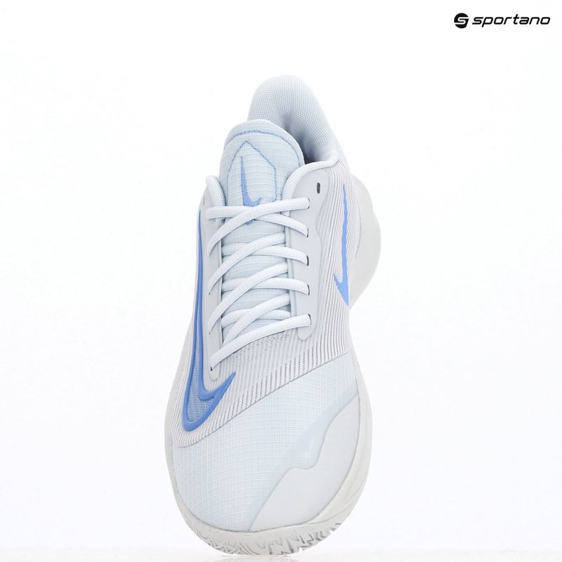 Nike Precision 7 futball szürke/tiszta platina/plum por/royal pulse férfi kosárlabda cipő 9