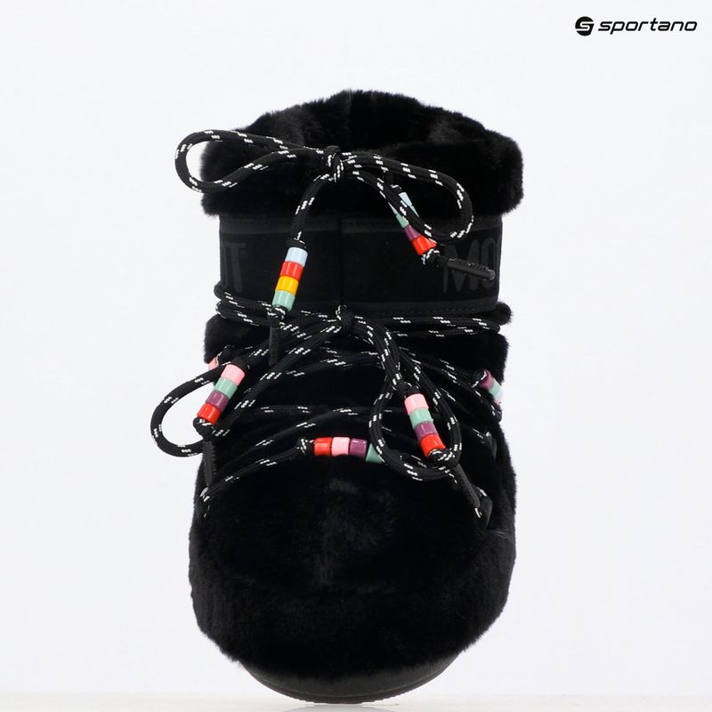 Női hótaposó Moon Boot Icon Low Faux Fur Beads black 13