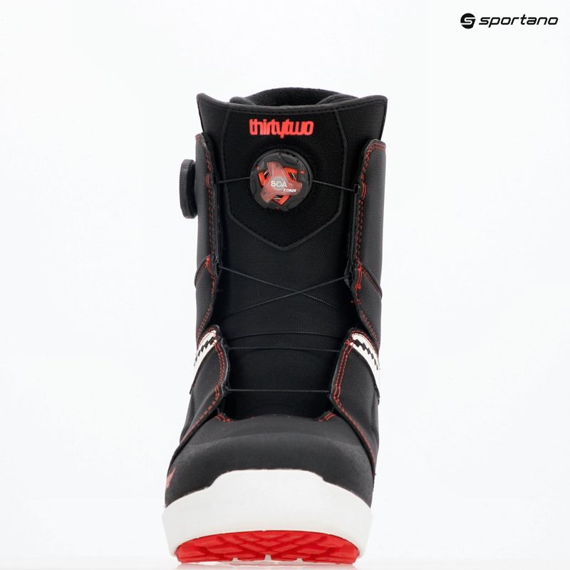 Férfi snowboard cipő ThirtyTwo Lashed Double Boa Crab Grab '24 black/white/red 7