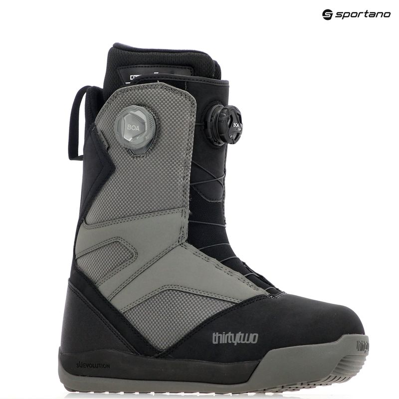 Férfi snowboard cipő ThirtyTwo Stw Double Boa '24 black/charcoal 7