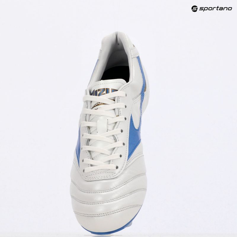 Mizuno Morelia II Japan Md fehér/lézerkék/arany férfi futballcipő 9