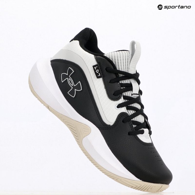 Under Armour Lockdown 7 fekete/silt/távoli szürke kosárlabda cipő 9