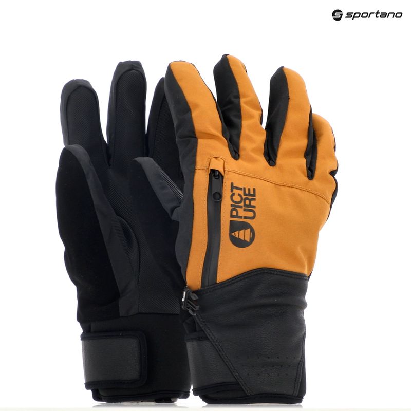 Férfi síkesztyű Picture Madson brown sugar 8