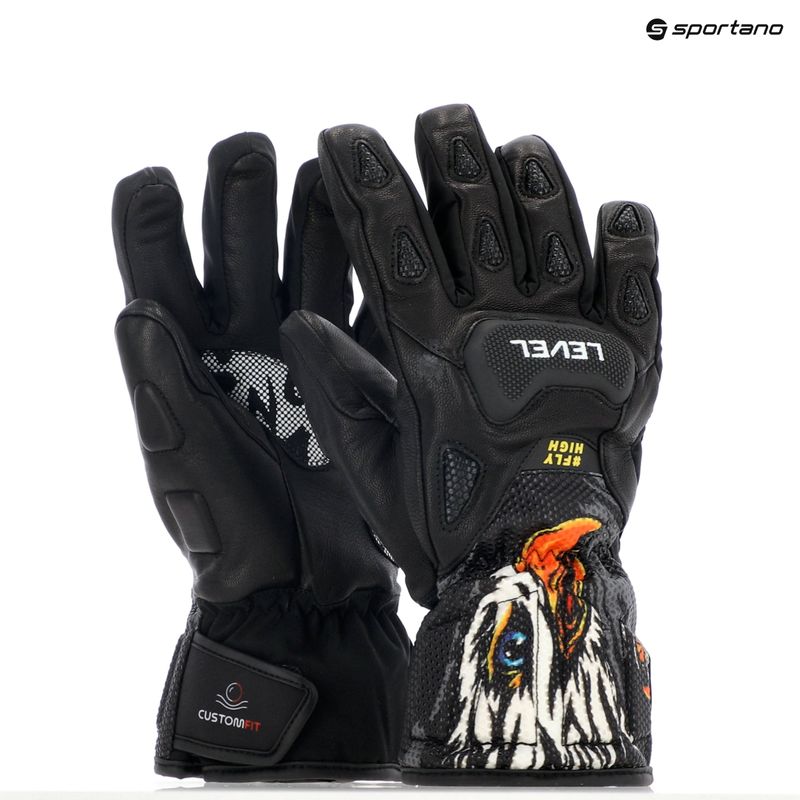 Gyerek síkesztyű Level Sq JR CF pk black 9