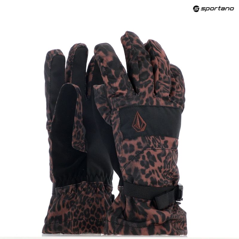 Női snowboard kesztyű Volcom V.Snow Over Glove leopard 8