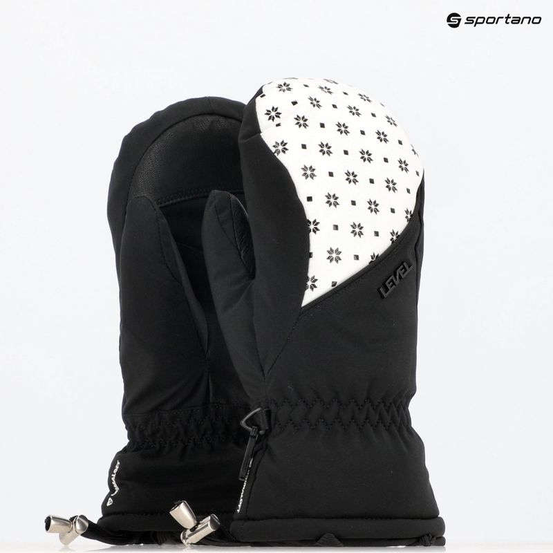 Női síkesztyű Level Mummies Mitt black/white 10