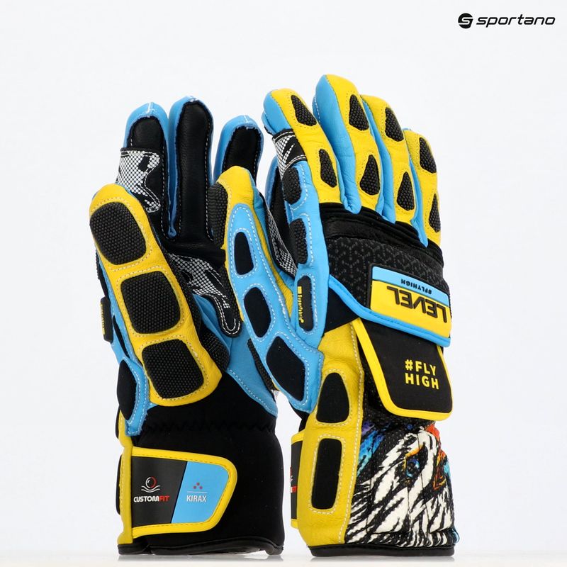 Síkesztyű Level Worldcup CF yellow/blue 8