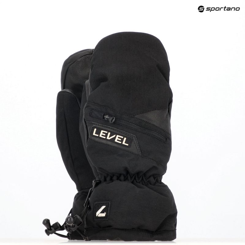 Síkesztyű Level Switchback Mitt black 8