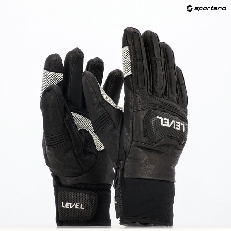 Síkesztyű Level Race black 9