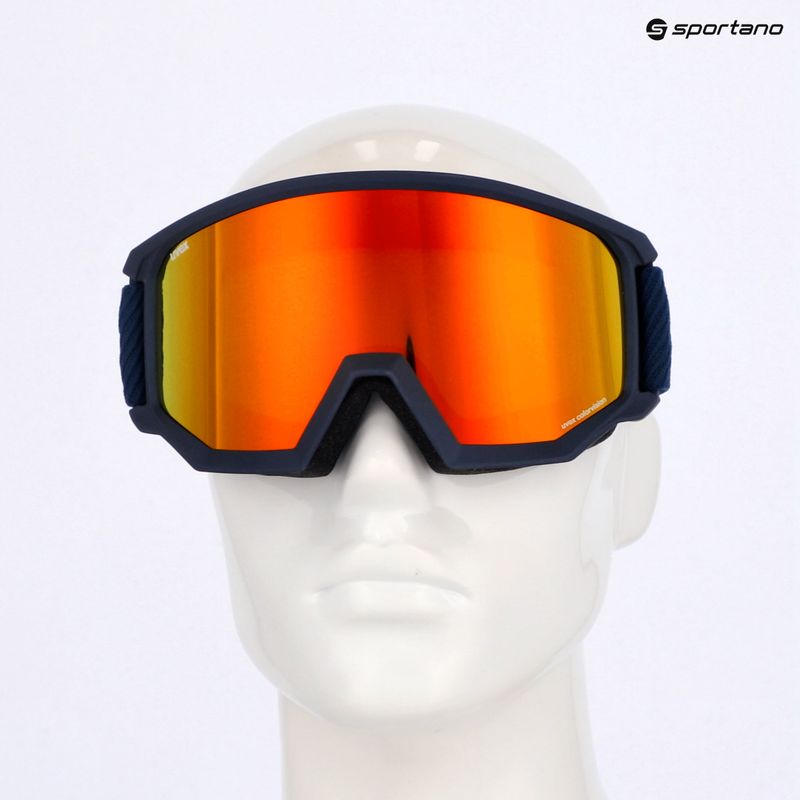 Síszemüveg UVEX Athletic CV navy matt/mirror orange green 6