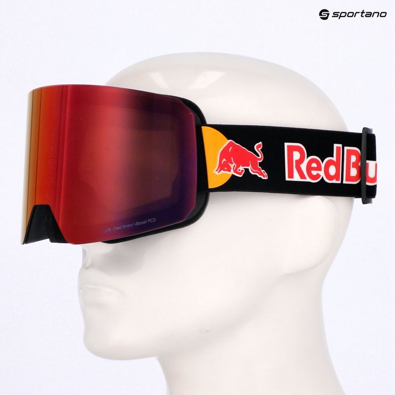 Síszemüveg Red Bull SPECT Line black/brown with red mirror/cloudy snow 11