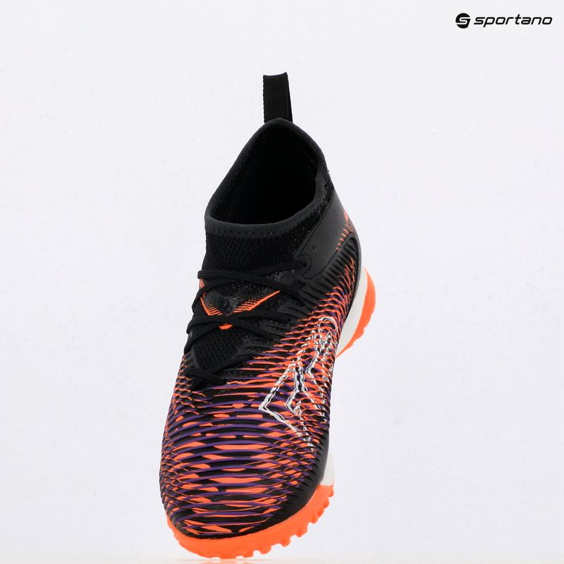 PUMA Future 8 Match TT + Mid gyermek futballcipő puma fekete/ puma fehér/ izzó piros 9