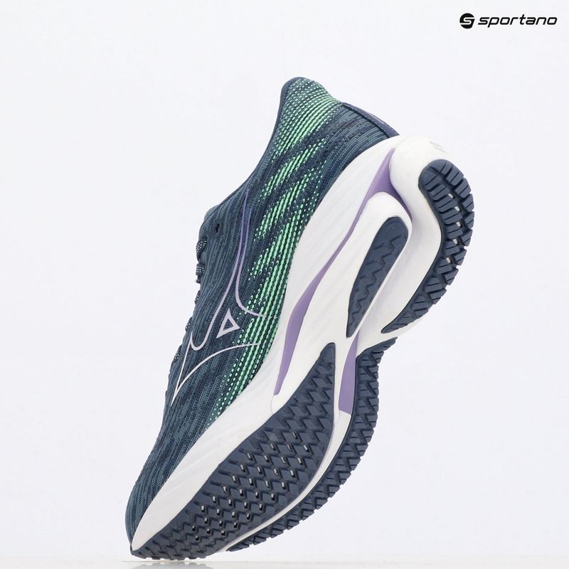 Női futócipő Mizuno Wave Rider 28 citadella/fehér/ neo menta 10