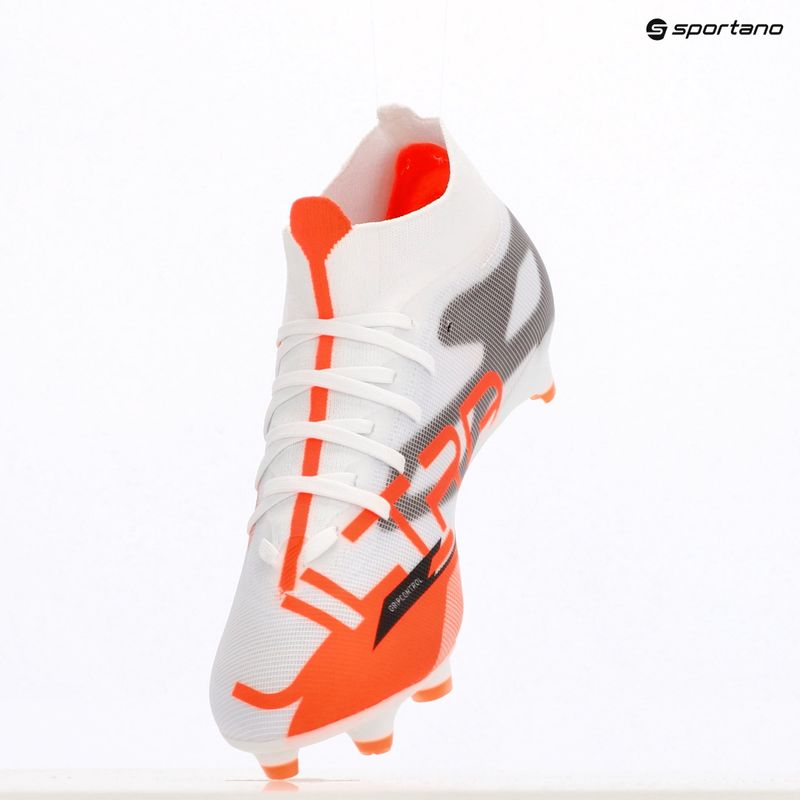 Férfi futballcipő PUMA Ultra 5 Match+ FG/AG puma fehér/puma fekete/izzó piros 9