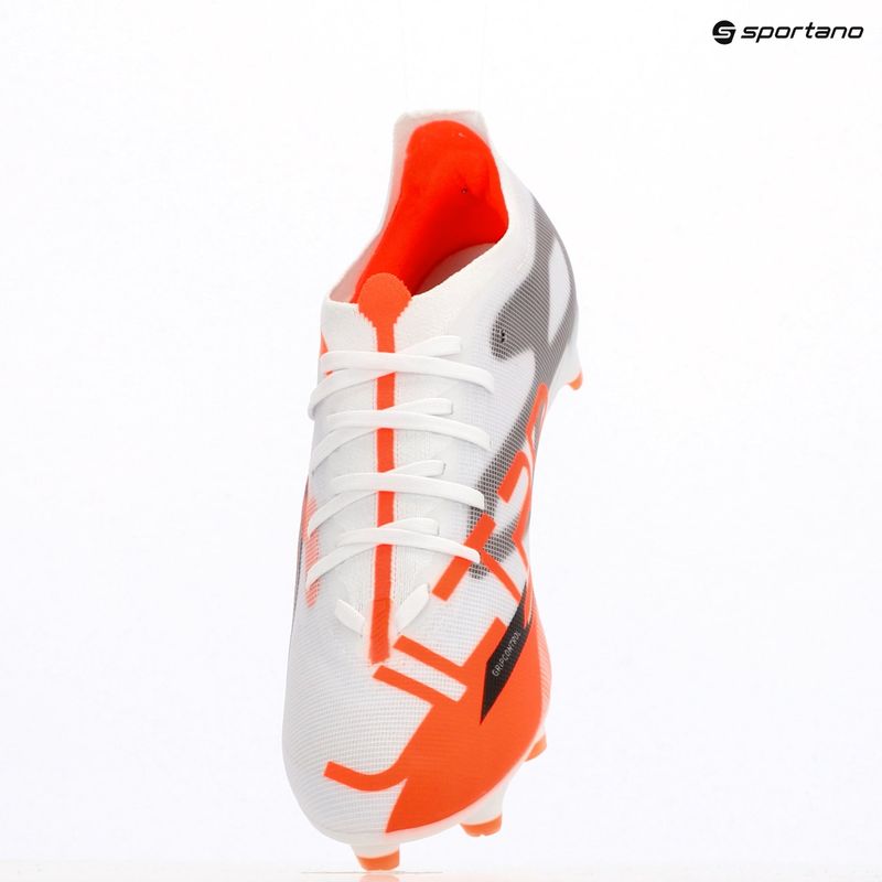 Férfi futballcipő PUMA Ultra 5 Match FG/AG puma fehér/puma fekete/izzó piros 9