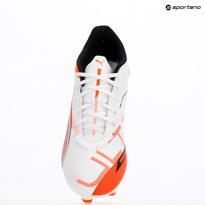 PUMA Ultra 5 Play FG/AG futballcipő puma fehér/puma fekete/izzó piros 9