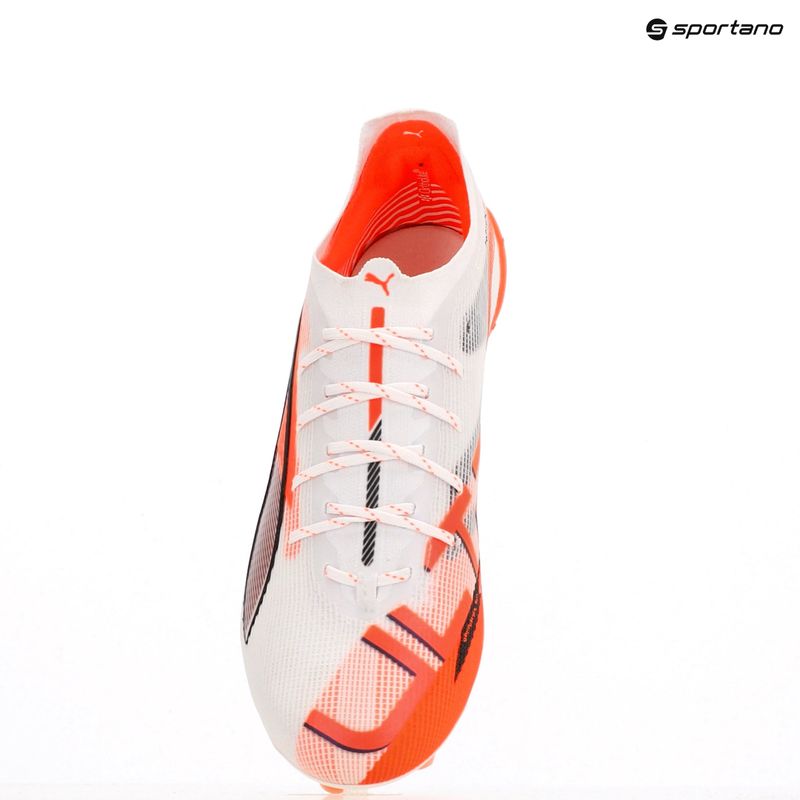 Férfi PUMA Ultra 5 Ultimate FG futballcipő puma fehér/puma fekete/izzó piros 12