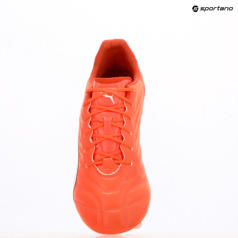 PUMA King Pro FG/AG férfi futballcipő izzó piros/puma fehér/piros tűz 9
