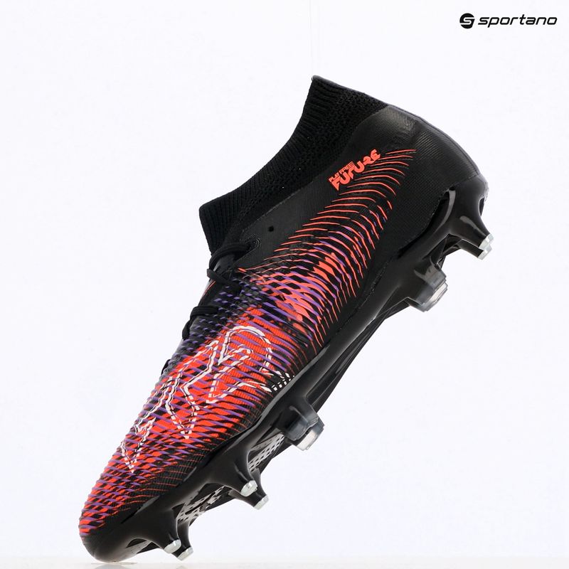 PUMA Future 8 Match MxSG férfi futballcipő puma fekete/ puma fehér/ izzó piros 9