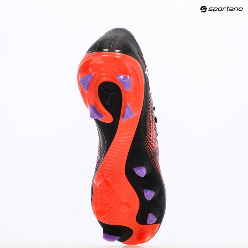 Férfi futballcipő PUMA Future 8 Match Low FG/AG puma fekete/ puma fehér/ izzó vörös 9