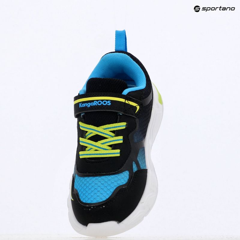 KangaROOS K-SLB Lighto EV jet black/limetta gyermek cipő 9