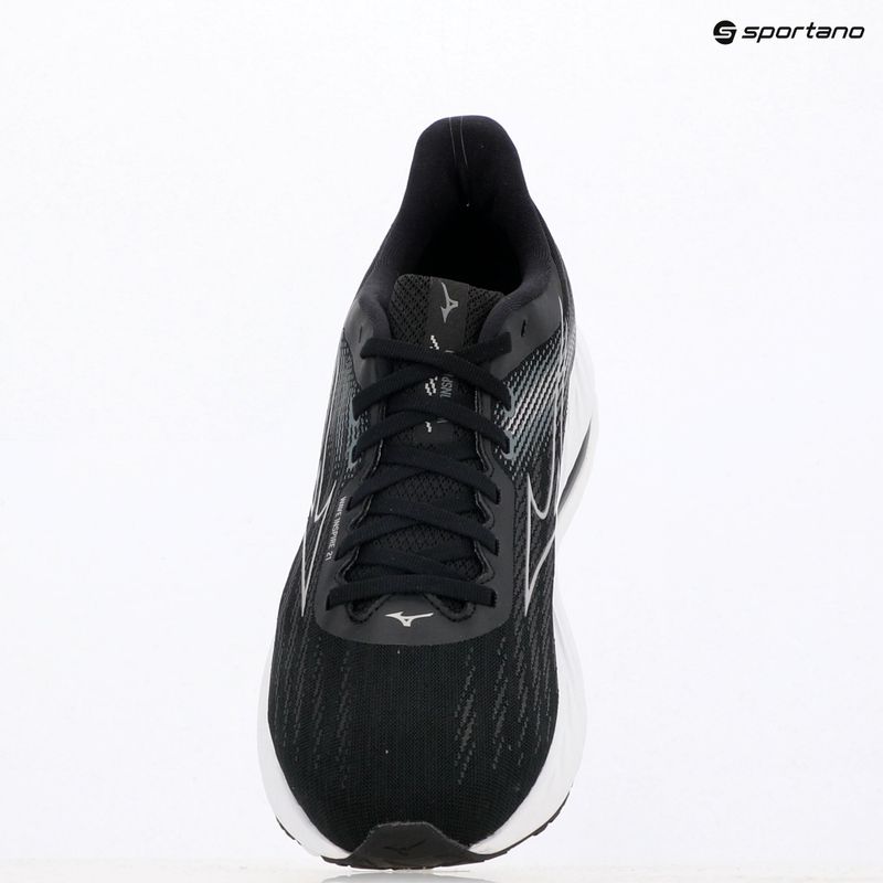 Férfi futócipő Mizuno Wave Inspire 21 fekete/ezüst/metál szürke 9