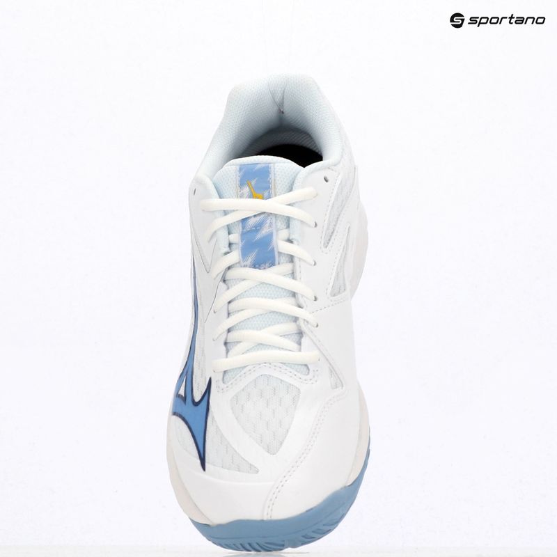 Mizuno Thunder Blade Z röplabda cipő fehér/balwether kék/bel air kék 9