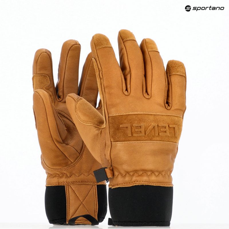 Síkesztyű Level Shaman brown 8