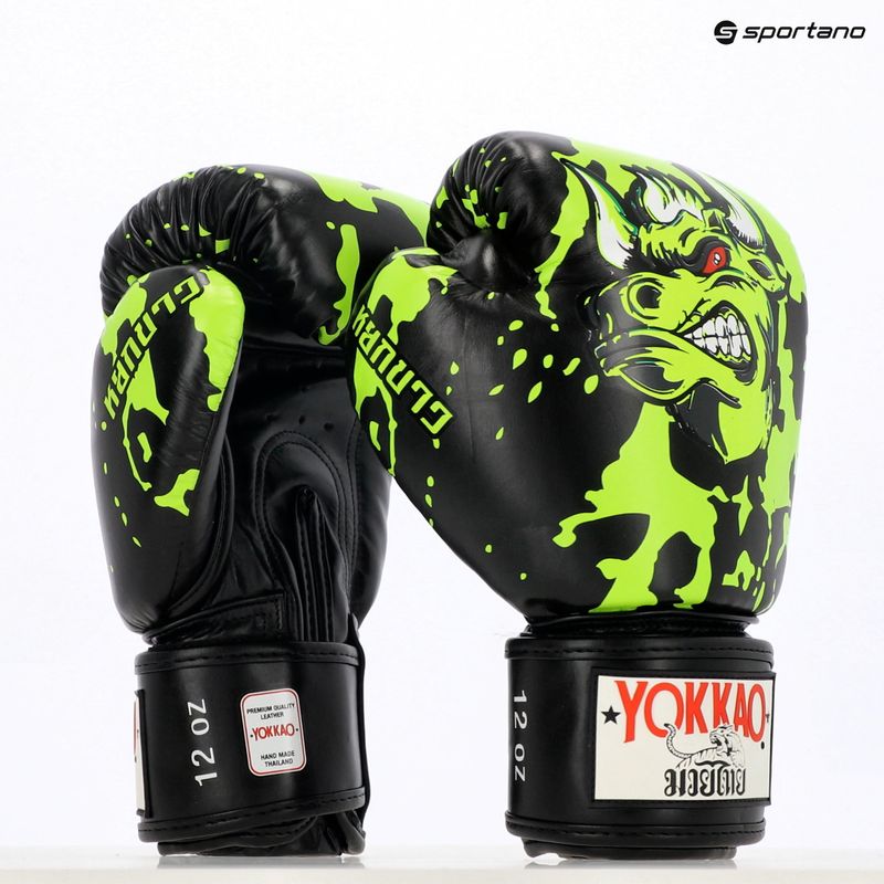 YOKKAO Angry Bull férfi bokszkesztyűk fekete 12