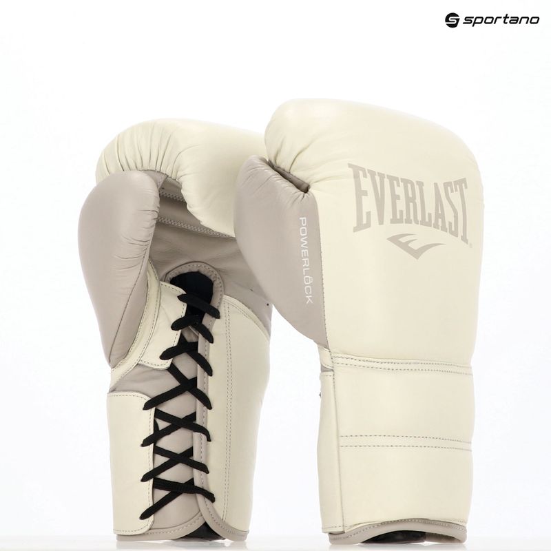 Boxkesztyű Everlast Powerlock 2 Laced Pro Training white 8