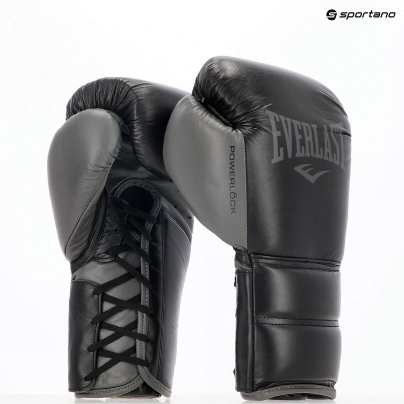 Boxkesztyű Everlast Powerlock 2 Laced Pro Training black 15