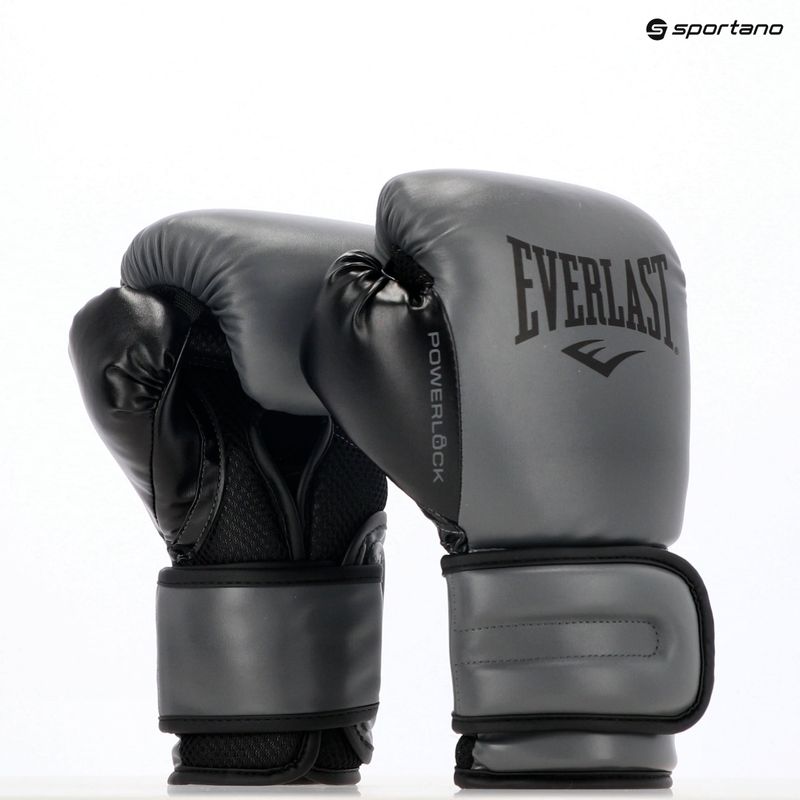 Boxkesztyű Everlast Powerlock 2 charocal 8