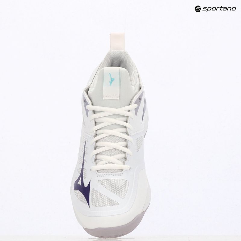 Mizuno Wave Dimension röplabda cipő fehér/ibolya indigó/camellia rose 9