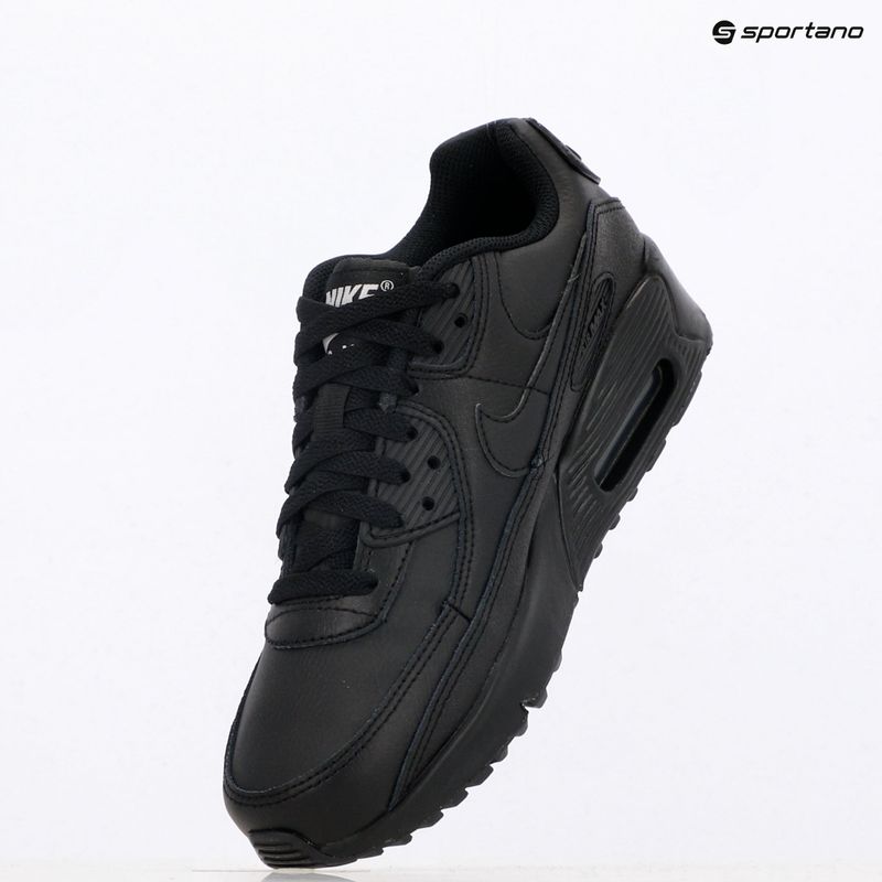 Nike Air Max 90 gyermek cipő fekete/fekete/fehér/fekete 9