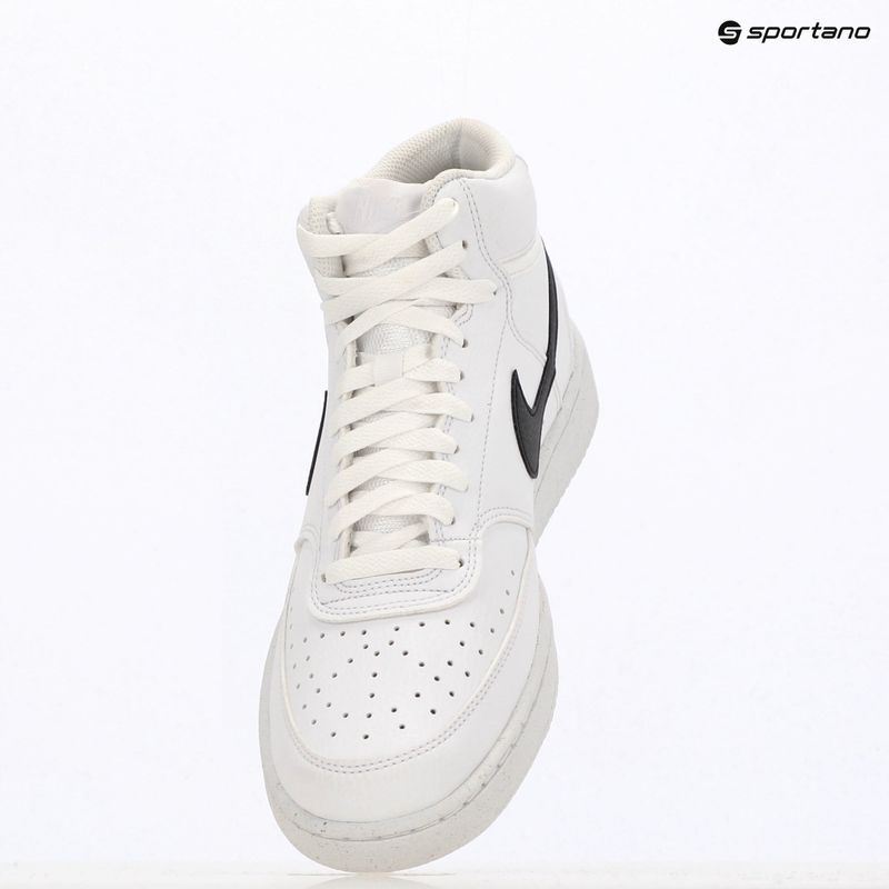 Nike Court Vision Mid Next Nature férfi cipő fehér/fehér/fekete 9