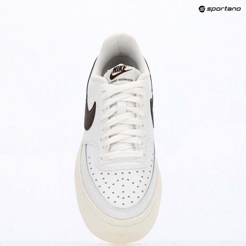 Nike Court Vision Alta női cipő fehér/vitorla/barokk barna 9