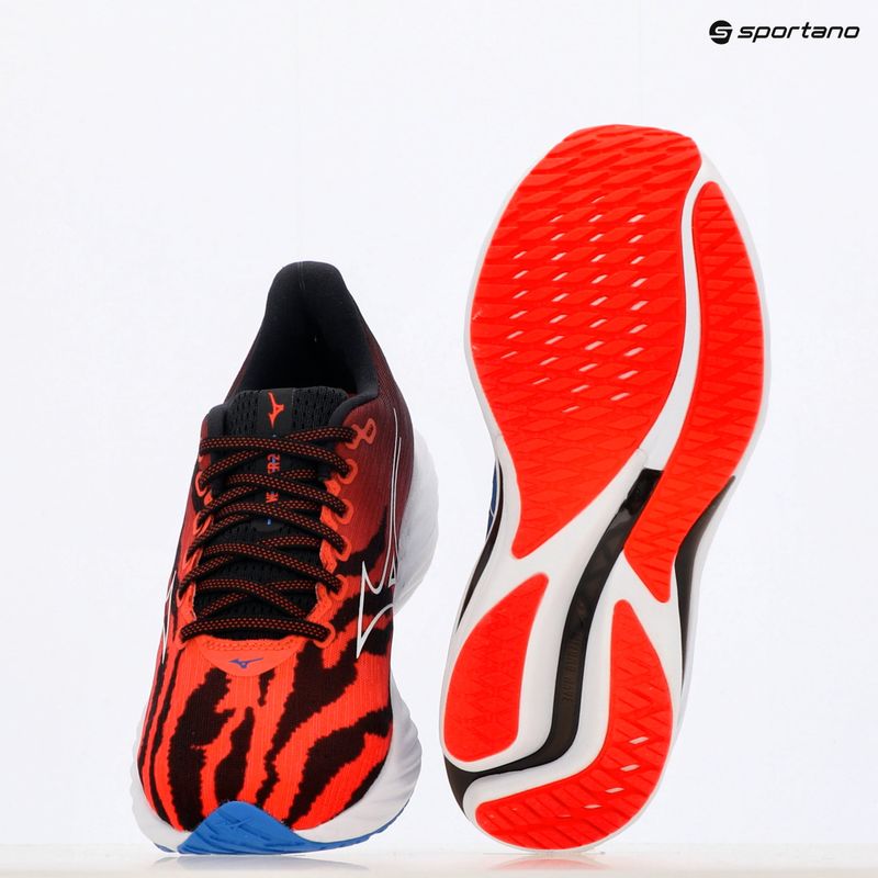 Mizuno Wave Rider 28 futócipő gyújtás piros/fehér/baseball kék 11