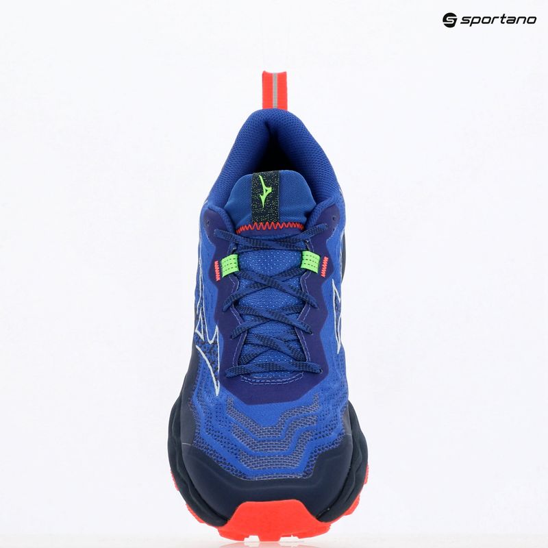 Férfi futócipő Mizuno Wave Daichi 9 reflex kék c/fehér/zöld geck 9