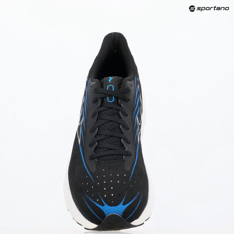 Férfi futócipő Mizuno Wave Skyrise 6 fekete/fehér/kék pace 9