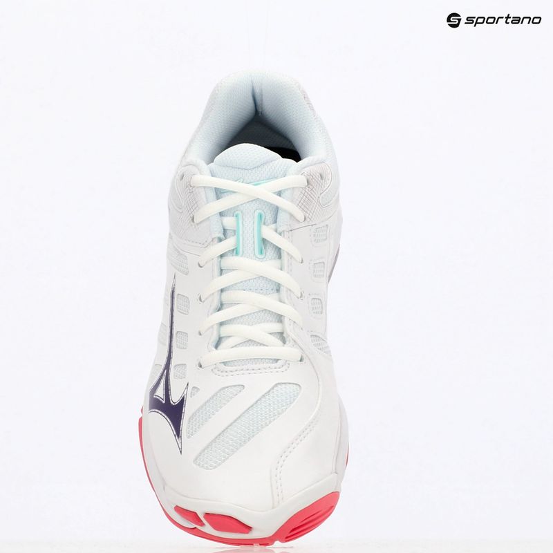 Mizuno Wave Voltage 2 röplabda cipő fehér/ibolya indigó/camellia rose 9