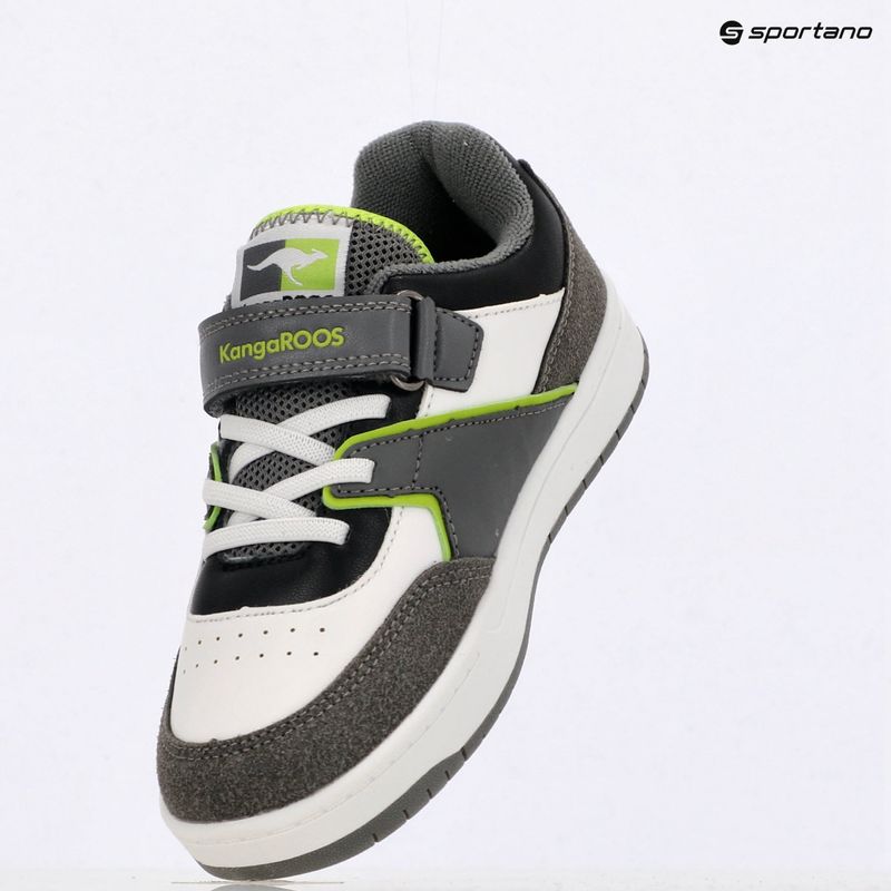KangaROOS K-CP Bounder EV acélszürke/neonzöld gyermekcipő 9