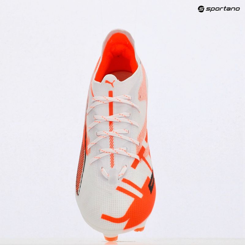 Férfi futballcipő PUMA Ultra 5 Pro FG/AG puma fehér/puma fekete/izzó piros 9