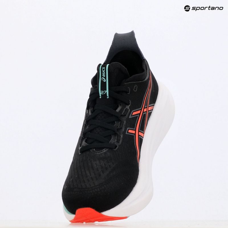 Férfi futócipő ASICS Gel-Nimbus 27 black/coral reef 9